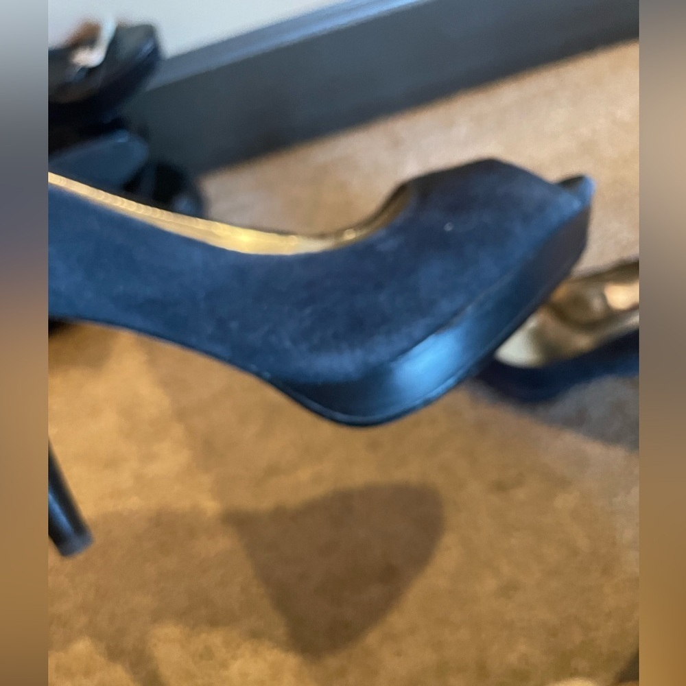 Style & Company black peep toe heels - Picture 7 of 8